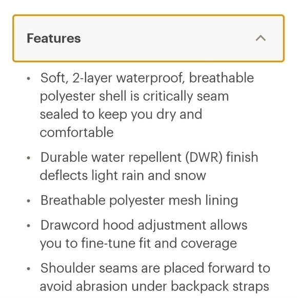 Rei Co op Groundbreaker brown rain jacket with orange lining - Like New - Picture 3 of 8